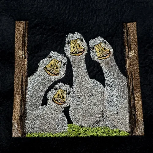 peeking-goose-family