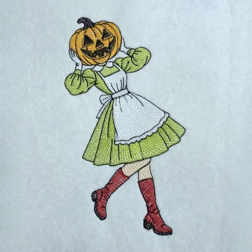 Pumpkin Headed Girl