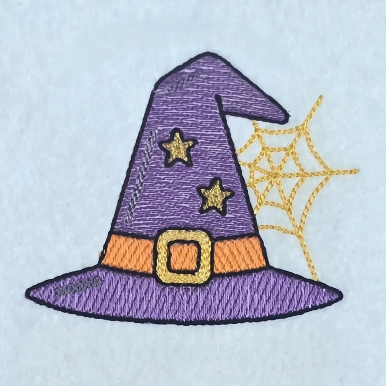 Purple Witch Hat With Spider Web