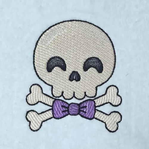 Skull And Crossbones With Bow Tie