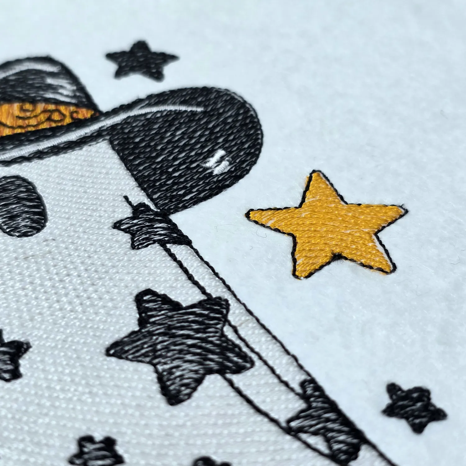 Starry Cowboy Ghost embroidery design