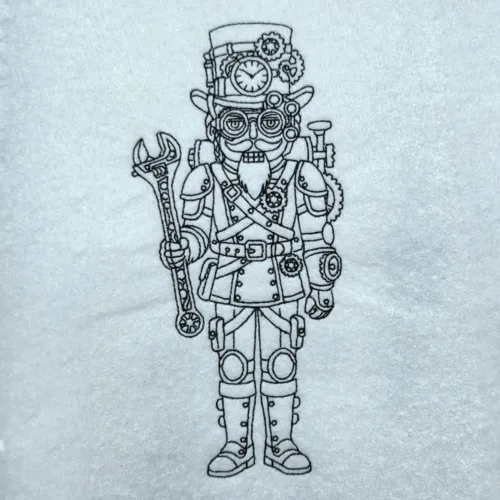 steampunk-clockwork-nutcracker-line-art