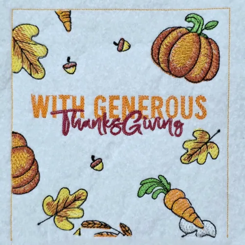 Turkey And Pumpkins Thanks Giving Graden Flag 01