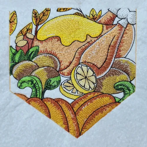Turkey And Pumpkins Thanks Giving Graden Flag 02