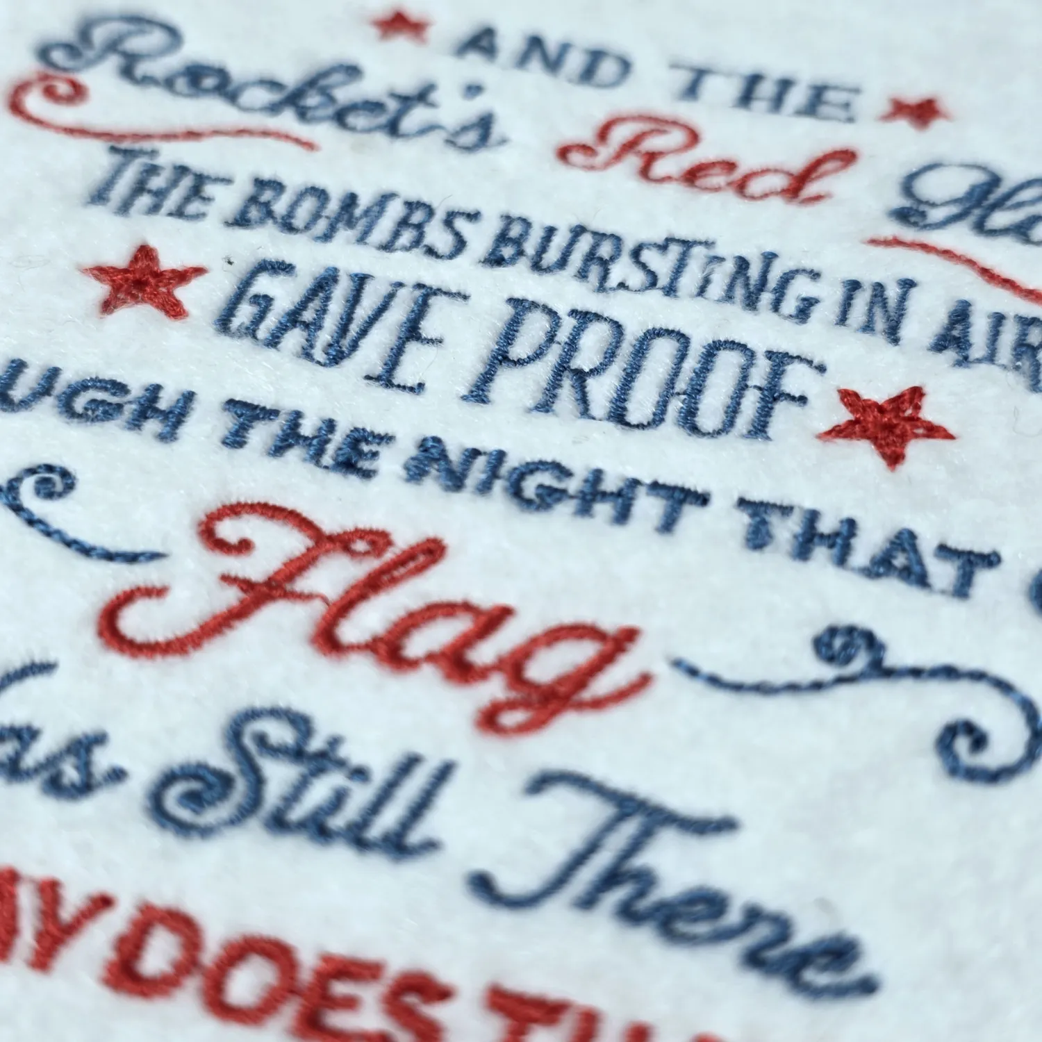 Home Of The Brave Quote embroidery design